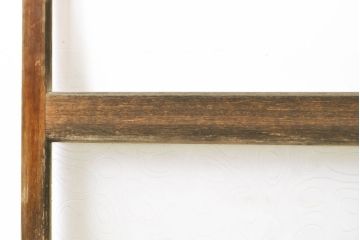 アンティーク建具　シンプルなデザインでお部屋に取り入れやすいガラス戸2枚セット(引き戸、建具)(R-063065)