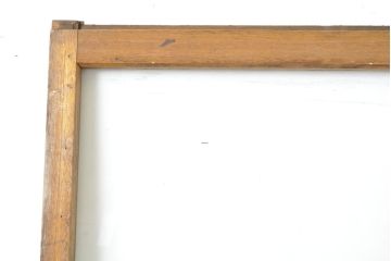 アンティーク建具　シンプルなデザインでお部屋に取り入れやすいガラス戸2枚セット(引き戸、建具)(R-063065)