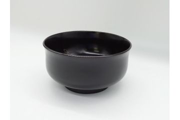 良寛和尚書　心月輪　漆器　杯洗(共箱付き、盃洗、在銘?)(R-063077)