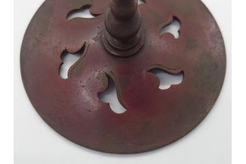金工　村田聴泉作　紫斑銅　六陵之香炉(共箱付き、布袋付き、斑紫銅)(R-063079)