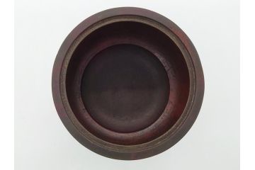 金工　村田聴泉作　紫斑銅　六陵之香炉(共箱付き、布袋付き、斑紫銅)(R-063079)