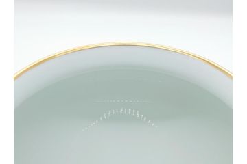 大倉陶園(OKURA、OAC)　ブルーローズ　49A/8011　20cm　エレガントな空間を演出する花生(共箱付き、花器、花瓶、花入、フラワーベース、白磁)(定価38,500円)(R-063080)