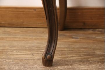 中古　美品　カリモク家具(karimoku)　domani(ドマーニ)　Louis(ルイ)XVシリーズ　ルイ15世　気品ある佇まいが高級感を醸し出すオットマン(スツール)(R-063081)