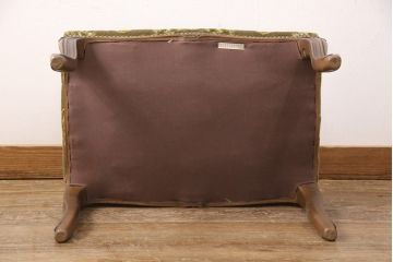 中古　美品　カリモク家具(karimoku)　domani(ドマーニ)　Louis(ルイ)XVシリーズ　ルイ15世　気品ある佇まいが高級感を醸し出すオットマン(スツール)(R-063081)