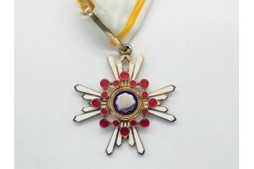 古い勲章　勲三等瑞宝章　正章　略綬(ケース付き)(R-063093)