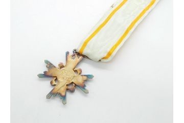 古い勲章　勲三等瑞宝章　正章　略綬(ケース付き)(R-063093)