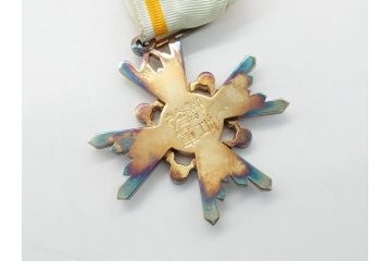 古い勲章　勲三等瑞宝章　正章　略綬(ケース付き)(R-063093)