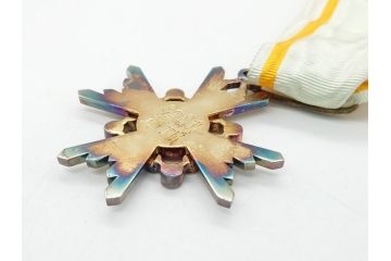 古い勲章　勲三等瑞宝章　正章　略綬(ケース付き)(R-063093)