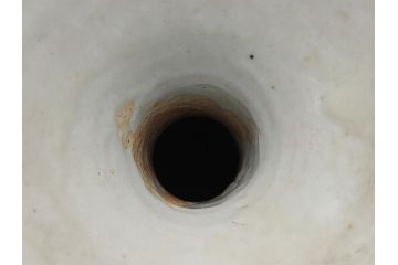 江戸期　古伊万里　染付　二耳花瓶(花入、花器)(R-063094)