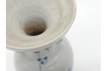 江戸期　古伊万里　染付　二耳花瓶(花入、花器)(R-063094)