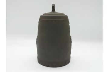 古銅　蝉紋　懐かしさと風情を感じる鐘(銅鐸、風鐸、宝鐸、釣鐘)(R-063095)