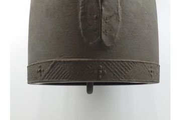 古銅　蝉紋　懐かしさと風情を感じる鐘(銅鐸、風鐸、宝鐸、釣鐘)(R-063095)