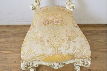 中古　イタリアブランド家具　SILIK(シリック)　細部まで凝った造りが美しいチェア(椅子、イス、サロンチェア)(R-063103)