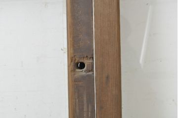 アンティーク建具 どんなお部屋にも合わせやすいシンプルなガラス戸2枚セット(引き戸、建具)(R-063106)