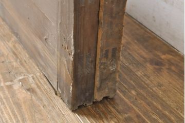 アンティーク建具 どんなお部屋にも合わせやすいシンプルなガラス戸2枚セット(引き戸、建具)(R-063106)