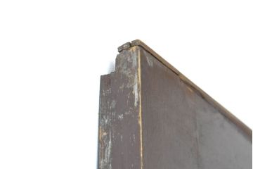 アンティーク建具　ニレ材　大正ロマンの雰囲気香るガラス戸1枚(引き戸、建具)(R-063107)