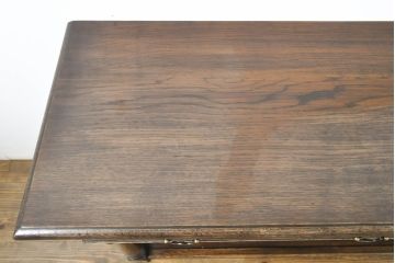 中古　美品　オランダ家具　CHARM CLASSIC(チャームクラシック)　オーク材　美しい杢目とクラシカルな佇まいが魅力のコンソールテーブル(サイドテーブル)(定価約50万円)(R-063112)