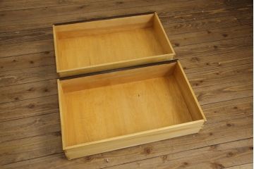 中古　松本民芸家具　収納力たっぷり!シックな佇まいのライティングビューロー(簿記机、在宅ワーク、在宅用ワークデスク、チェスト)(R-063115)