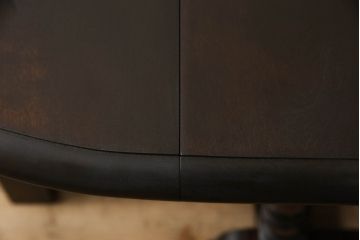 和製ビンテージ　松本民芸家具　#28型バタフライ卓　クラシカルな佇まいが魅力のバタフライテーブル(ゲートレッグテーブル、ダイニングテーブル、4人掛け、4P、2人掛け、2P、オーバルテーブル、ヴィンテージ)(定価約22万円)(R-063124)
