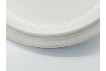 幕末　伊万里　染付　線描　草花文　丸　直径5.2寸　約16cm　三段重(重箱、陶器、和食器、五寸二分)(R-063128)