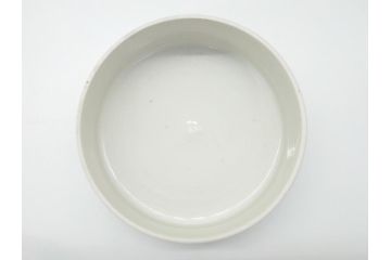 幕末　伊万里　染付　線描　草花文　丸　直径5.2寸　約16cm　三段重(重箱、陶器、和食器、五寸二分)(R-063128)