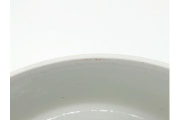 幕末　伊万里　染付　線描　草花文　丸　直径5.2寸　約16cm　三段重(重箱、陶器、和食器、五寸二分)(R-063128)