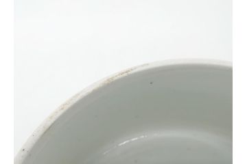 幕末　伊万里　染付　線描　草花文　丸　直径5.2寸　約16cm　三段重(重箱、陶器、和食器、五寸二分)(R-063128)