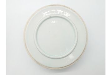 幕末　伊万里　染付　線描　草花文　丸　直径5.2寸　約16cm　三段重(重箱、陶器、和食器、五寸二分)(R-063128)