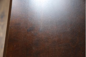 中古　美品　北海道民芸家具　美しい木目とシックな佇まいが魅力の片袖ライティングビューロー(ワークデスク、在宅ワーク、在宅用)(定価約29万円)(R-063136)