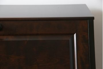 中古　美品　北海道民芸家具　美しい木目とシックな佇まいが魅力の片袖ライティングビューロー(ワークデスク、在宅ワーク、在宅用)(定価約29万円)(R-063136)