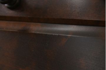 中古　美品　北海道民芸家具　美しい木目とシックな佇まいが魅力の片袖ライティングビューロー(ワークデスク、在宅ワーク、在宅用)(定価約29万円)(R-063136)