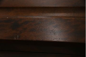 中古　美品　北海道民芸家具　美しい木目とシックな佇まいが魅力の片袖ライティングビューロー(ワークデスク、在宅ワーク、在宅用)(定価約29万円)(R-063136)
