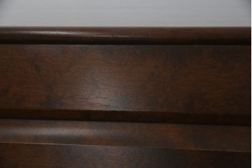 中古　美品　北海道民芸家具　美しい木目とシックな佇まいが魅力の片袖ライティングビューロー(ワークデスク、在宅ワーク、在宅用)(定価約29万円)(R-063136)