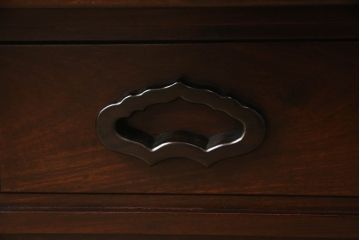 和製ビンテージ　美品　花梨(カリン)材　趣を感じる佇まいが魅力的な関西火鉢(木製火鉢、長火鉢、囲炉裏、ローテーブル、座卓、ヴィンテージ)(R-063143)