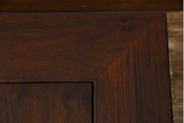 和製ビンテージ　美品　花梨(カリン)材　趣を感じる佇まいが魅力的な関西火鉢(木製火鉢、長火鉢、囲炉裏、ローテーブル、座卓、ヴィンテージ)(R-063143)