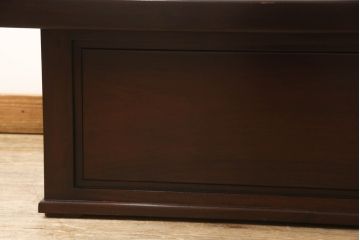 和製ビンテージ　美品　花梨(カリン)材　趣を感じる佇まいが魅力的な関西火鉢(木製火鉢、長火鉢、囲炉裏、ローテーブル、座卓、ヴィンテージ)(R-063143)