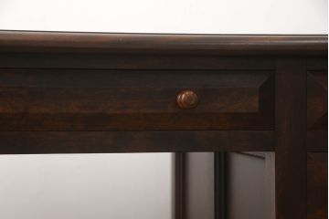 中古　松本民芸家具　T型片袖机　クラシカルな佇まいが魅力的なワークデスク(在宅用、在宅ワーク用、オフィスデスク)(定価約42万円)(R-063144)