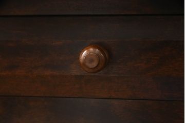 中古　松本民芸家具　T型片袖机　クラシカルな佇まいが魅力的なワークデスク(在宅用、在宅ワーク用、オフィスデスク)(定価約42万円)(R-063144)