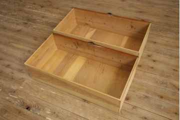和製アンティーク　美品　前面欅(ケヤキ)材　漆のきれいな庄内箪笥(時代箪笥、和タンス、収納箪笥、衣装たんす、引き出し)(R-063145)