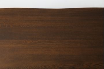 中古　美品　北海道旭川家具　山室家具製作所　ナラ材　天板極厚　木の温もりを感じるダイニングテーブル(食卓、4人掛け、6人掛け)(R-063148)