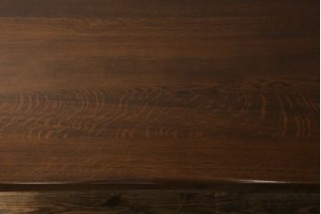 中古　美品　北海道旭川家具　山室家具製作所　ナラ材　天板極厚　木の温もりを感じるダイニングテーブル(食卓、4人掛け、6人掛け)(R-063148)