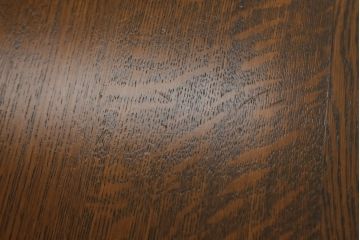 中古　美品　北海道旭川家具　山室家具製作所　ナラ材　天板極厚　木の温もりを感じるダイニングテーブル(食卓、4人掛け、6人掛け)(R-063148)