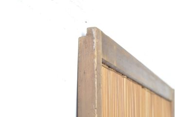 アンティーク建具　涼しげな和の空間づくりにおすすめ御簾戸2枚セット(簾戸、簀戸、葭戸、夏障子、夏戸、引き戸、建具)(R-063150)