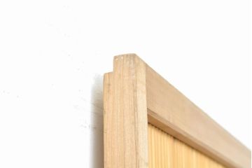 アンティーク建具　涼しげな和の空間づくりにおすすめ御簾戸2枚セット(簾戸、簀戸、葭戸、夏障子、夏戸、引き戸、建具)(R-063152)