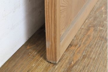 アンティーク建具　涼しげな和の空間づくりにおすすめ御簾戸2枚セット(簾戸、簀戸、葭戸、夏障子、夏戸、引き戸、建具)(R-063152)