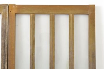 アンティーク建具　経年を感じる風合いが魅力のガラス戸4枚セット(玄関戸、引き戸、建具)(R-063154)