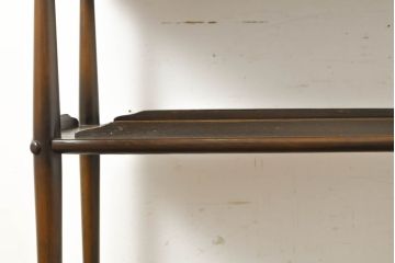 イギリスビンテージ　ERCOL(アーコール)　落ち着いた色合いが品のあるトロリー(キャスターワゴン、キッチンワゴン、ワゴンテーブル、ヴィンテージ)(R-063162)
