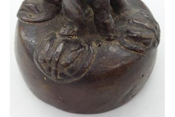 時代物　古銅印　獅子　瑞玉集門　地瑞〇開　銅印2個(角印・丸印)(印章、印材、判子、中国?、唐物?)(R-063164)
