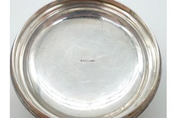ビンテージ　TIFFANY & CO. STERLING 1012　銀製　蓋つき小物入れ(ヴィンテージ、シルバー、ふた付き小物入れ、マルチケース、ジャー、シュガーポット)(R-063165)