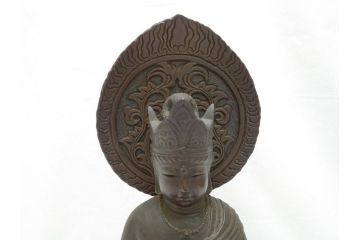時代物　一利作　銅製　仏像(銅像、昭和8年)(R-063170)